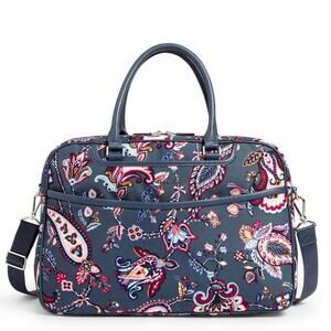 Vera Bradley NEW Lay Flat Weekender Travel Bag Felicity Paisley Print